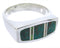 Sterling Silver Turquoise Opal Southwest Ring Size 7-1/2 IS68096